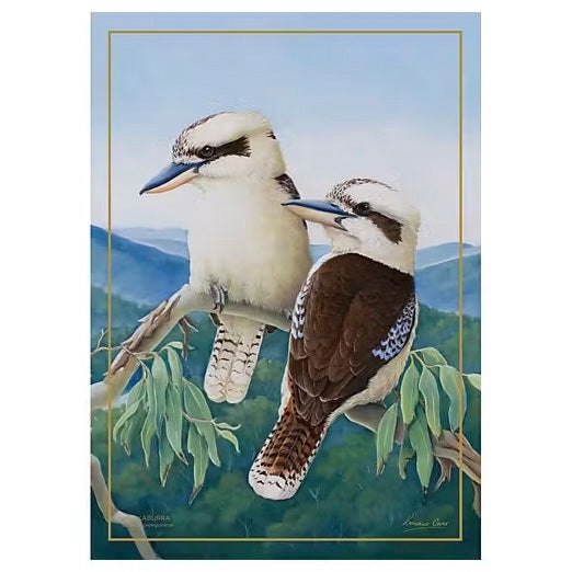 Birds of Australia KC 10yr Anniversary Tea Towel 50x70cm Kookaburra