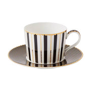 Teas & C's Cup & Saucer 240ml Black Gift Boxed