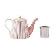 Teas & C's Regency Teapot With Infuser 1L Pink Gift Boxed