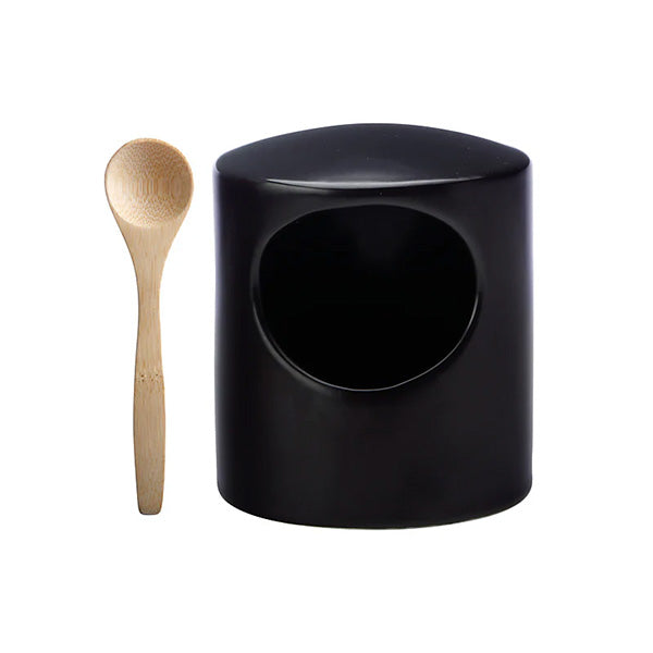 Epicurious Salt Pig Gift Boxed Black