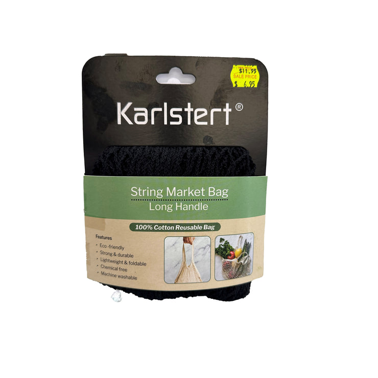 Karlstert Long Handle String Bag Black