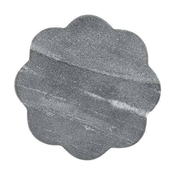 Coaster Collective Scallop Marble Coaster 11.5cm Charcoal