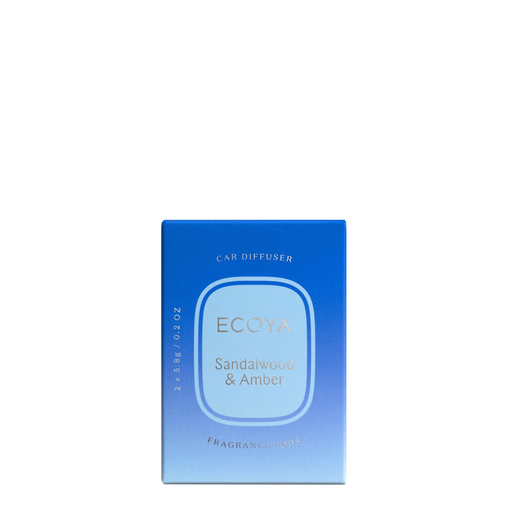 ECOYA Sandalwood & Amber Car Diffuser Fragrance Pods
