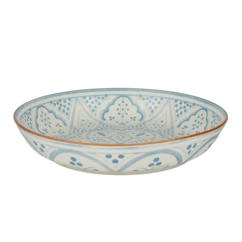 Aleah Ceramic Shallow Bowl 32x6cm Blue