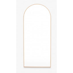 Simplicity Arch Oak Look Mirror 65x152cm