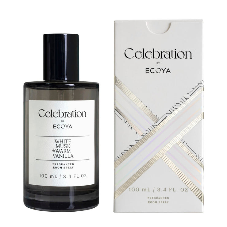 Ecoya Celebration Collection Fragranced Room Spray White Musk & Warm Vanilla 100ml