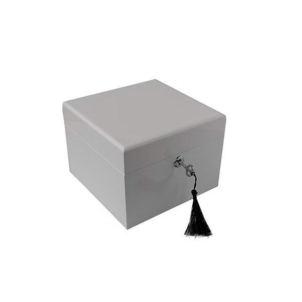 White Wooden Jewel Box 190 x 190 x 140mm