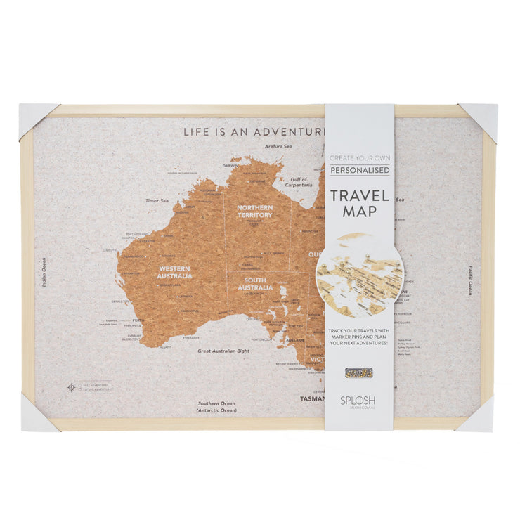 Travel Board Australia Large Map