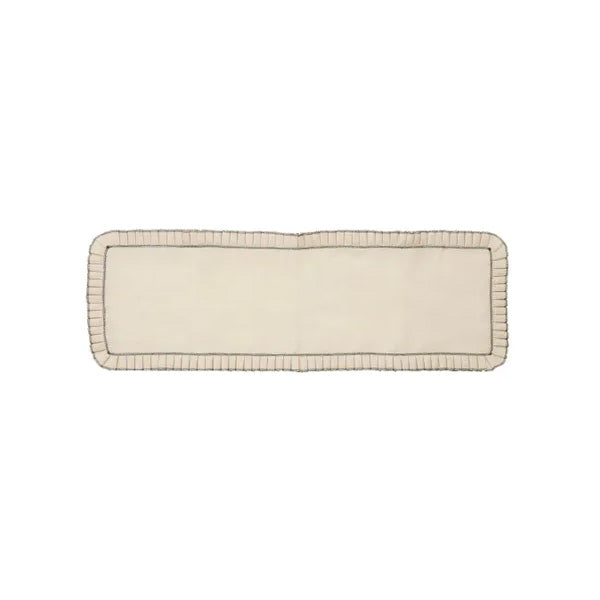 Pleat Jute Runner 40 x120cm Ivory/Black