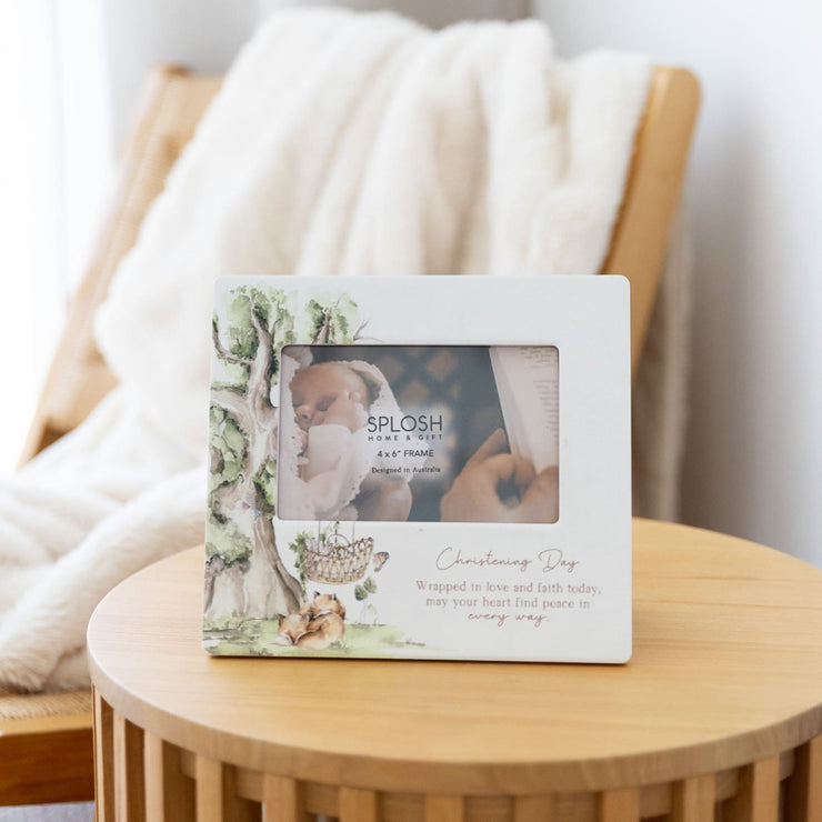 Tiny Wonders Christening 4x6 Ceramic Frame