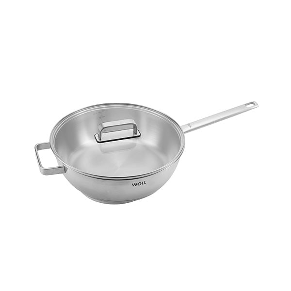 WOLL Steel Saute Pan With Lid 28cm