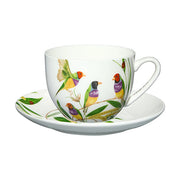 Eloise Short Lyric Cup & Saucer Gouldian Finch Gift Boxed