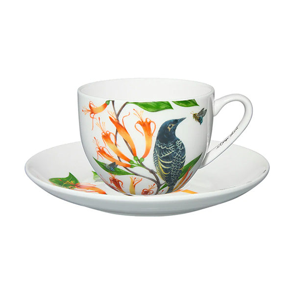 Eloise Short Lyric Cup & Saucer Regent Honeyeater Gift Boxed