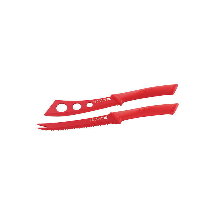 Scanpan Spectrum cheese knife set - Red