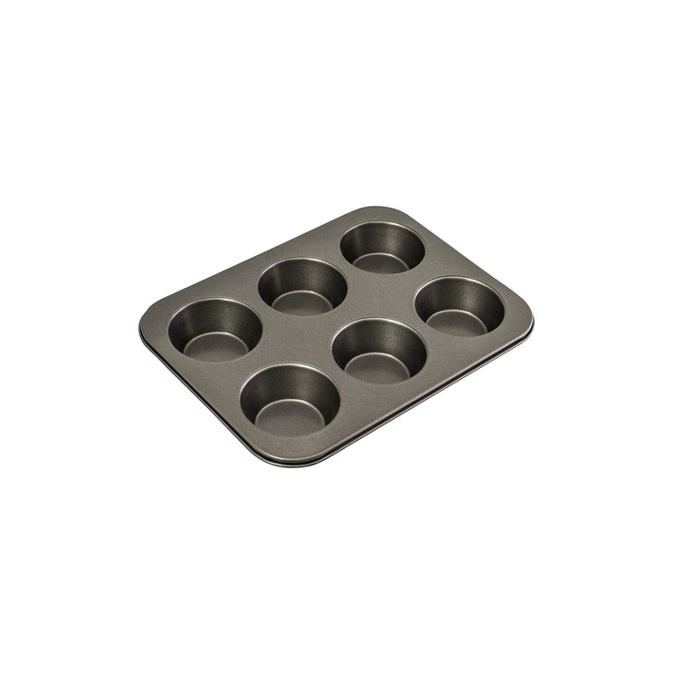 BakeMaster Non-Stick Large Muffin Pan 6 Cup