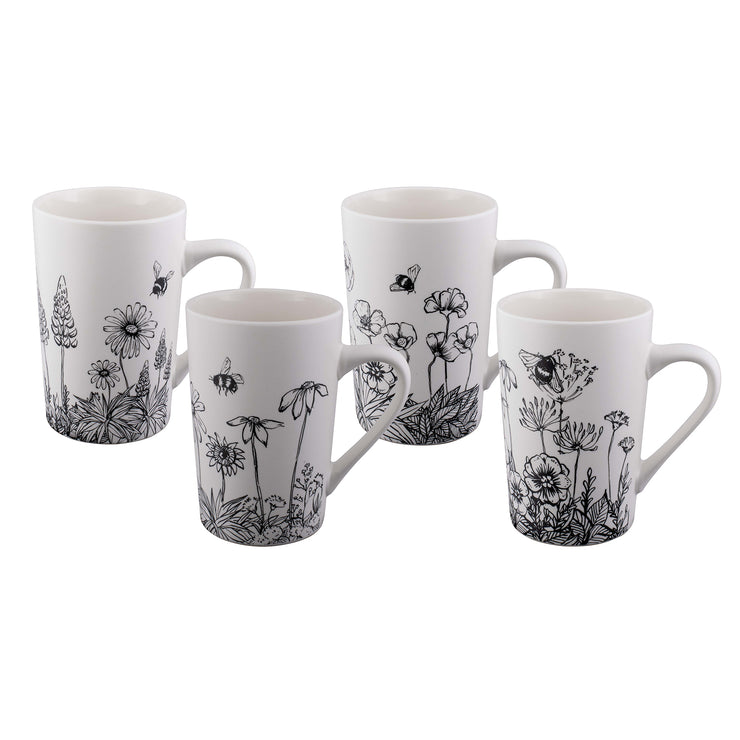 Bundanoon Mug Set 4 Buzzing Garden