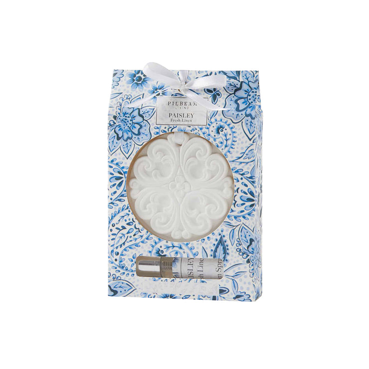 Scented Disk Paisley Fresh Linen