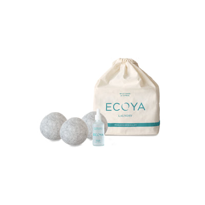LBSE212 Ecoya Wild Sage & Citrus Laundry Dryer Ball Set The Gymea Lily Homewares & Kitchen