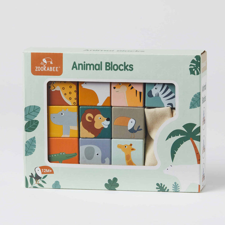 Animal Blocks 10pce Wooden Toy