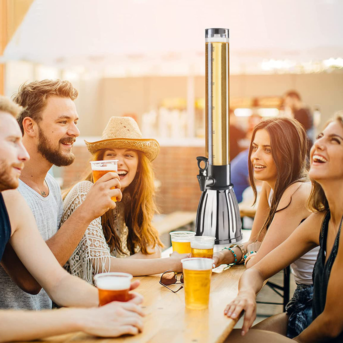 Oggi Beer Tower Dispenser With Spigot