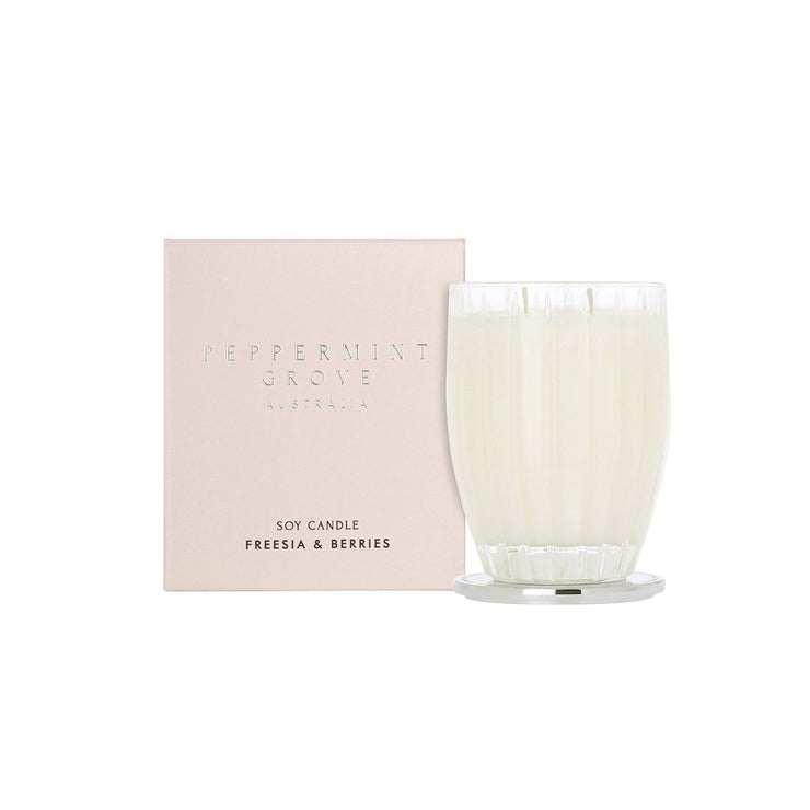 Peppermint Grove Freesia & Berries Candle 350g The Gymea Lily Homeswares & Kitchen
