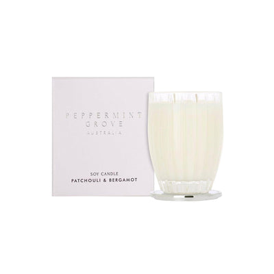 Peppermint Grove Patchouli & Bergamot Candle 60g The Gymea Lily Homeswares & Kitchen