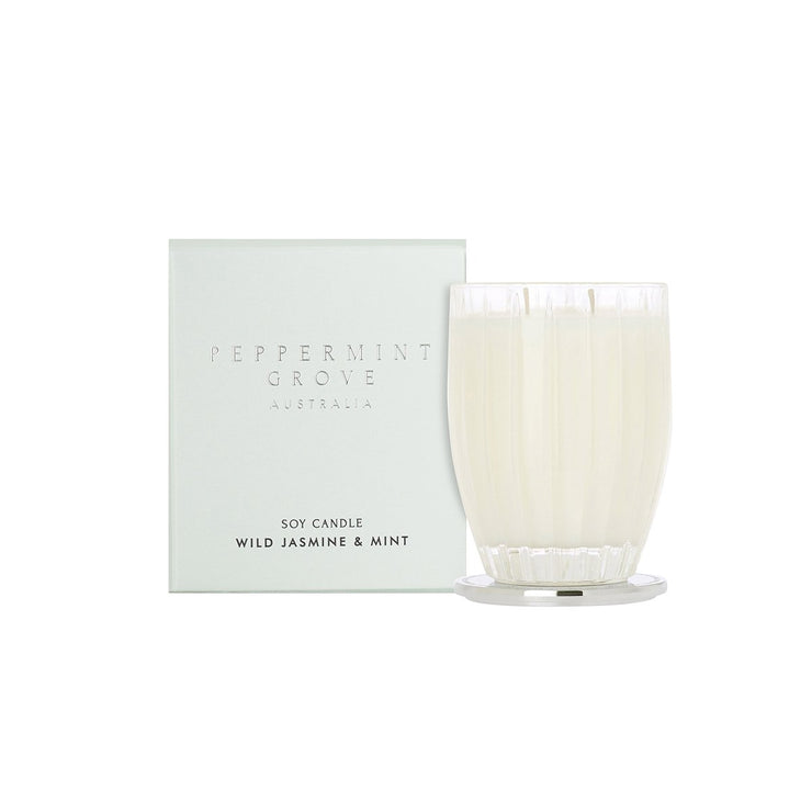 Peppermint Grove Wild Jasmine & Mint Candle 350g The Gymea Lily Homeswares & Kitchen