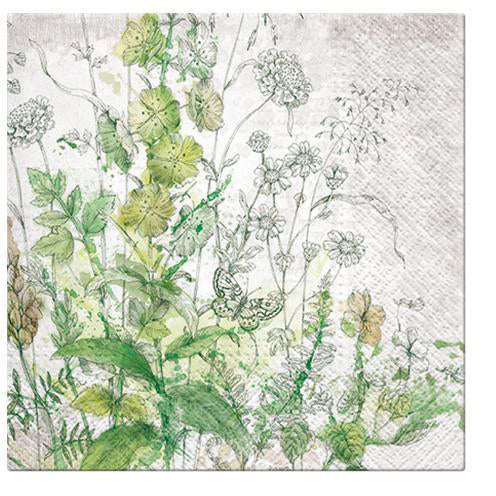 PAW Meadow 3 Ply Lunch Napkins 330mm