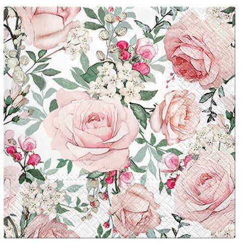 Paw Lunch Napkins Gorgeous Roses