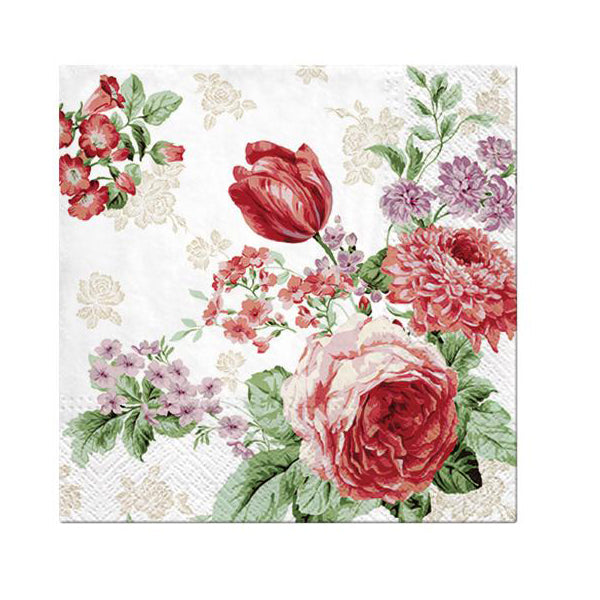 Paw Lunch Napkins Mysterious Roses