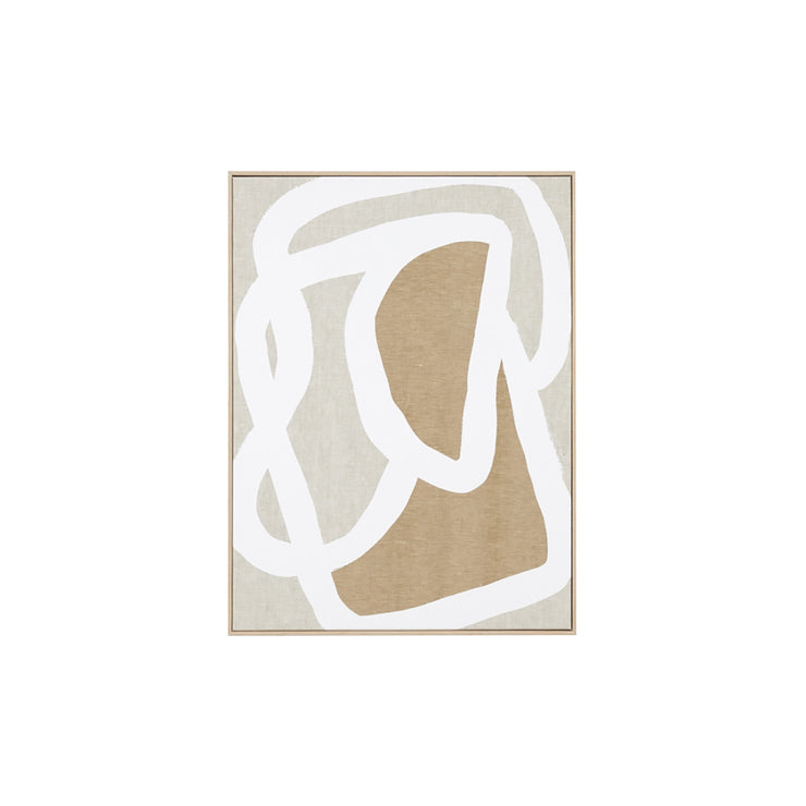 Warrenbrooke Wall Art Entangled White No.1 60x80cm - Can Be Hung Portrait or Landscape