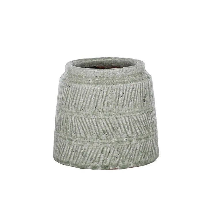 Nell Ceramic Pot 21.5x20.5cm Light Grey
