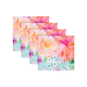 Teas & C's Dahlia Daze Cotton Napkin Set of 4