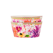 Teas & C's Dahlia Daze Bowl Set Of 2 Pink